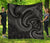 New Zealand Maori Mangopare Premium Quilt Polynesian - Black Black - Polynesian Pride