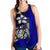 Samoa Polynesian Women's Racerback Tank Blue - Turtle With Hook - Polynesian Pride