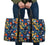 Tropical Buttterfly And Flower Hawaii Travel Bag Travel Bag One size Black - Polynesian Pride