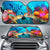 Hawaii Auto Sun Shades - Sea Turtle Coral Treasure AUTO SUN SHADE Universal Fit BLUE - Polynesian Pride