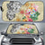 Hawaii Polynesian Flowers Swimming Turtles Car Sun Shade Auto Sun Shade Universal Fit Blue - Polynesian Pride