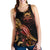 Tuvalu Polynesian Women Tank Top - Turtle With Blooming Hibiscus Gold - Polynesian Pride