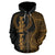 Pohnpei Polynesian Custom Zip up Hoodie Coconut Gold - Polynesian Pride