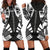 Marquesas Islands Hoodie Dress - Polynesian Tattoo Black Black - Polynesian Pride