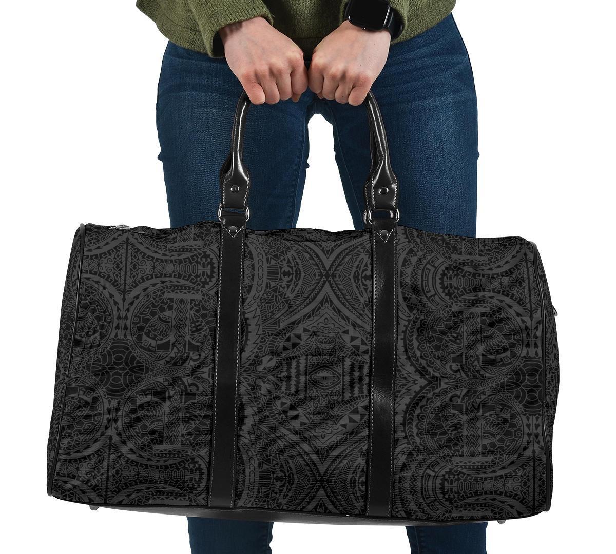 Polynesian Symmetry Gray Hawaii Travel Bag Travel Bag One size Gray - Polynesian Pride
