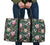 Tropical Monstera Leaf Red Hawaii Travel Bag Travel Bag One size Black - Polynesian Pride