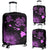 Hawaii Hibiscus Map Polynesian Ancient Pink Turtle Luggage Covers Pink - Polynesian Pride