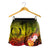 Pohnpei Custom Personalised Women's Shorts - Humpback Whale with Tropical Flowers (Yellow) - Polynesian Pride