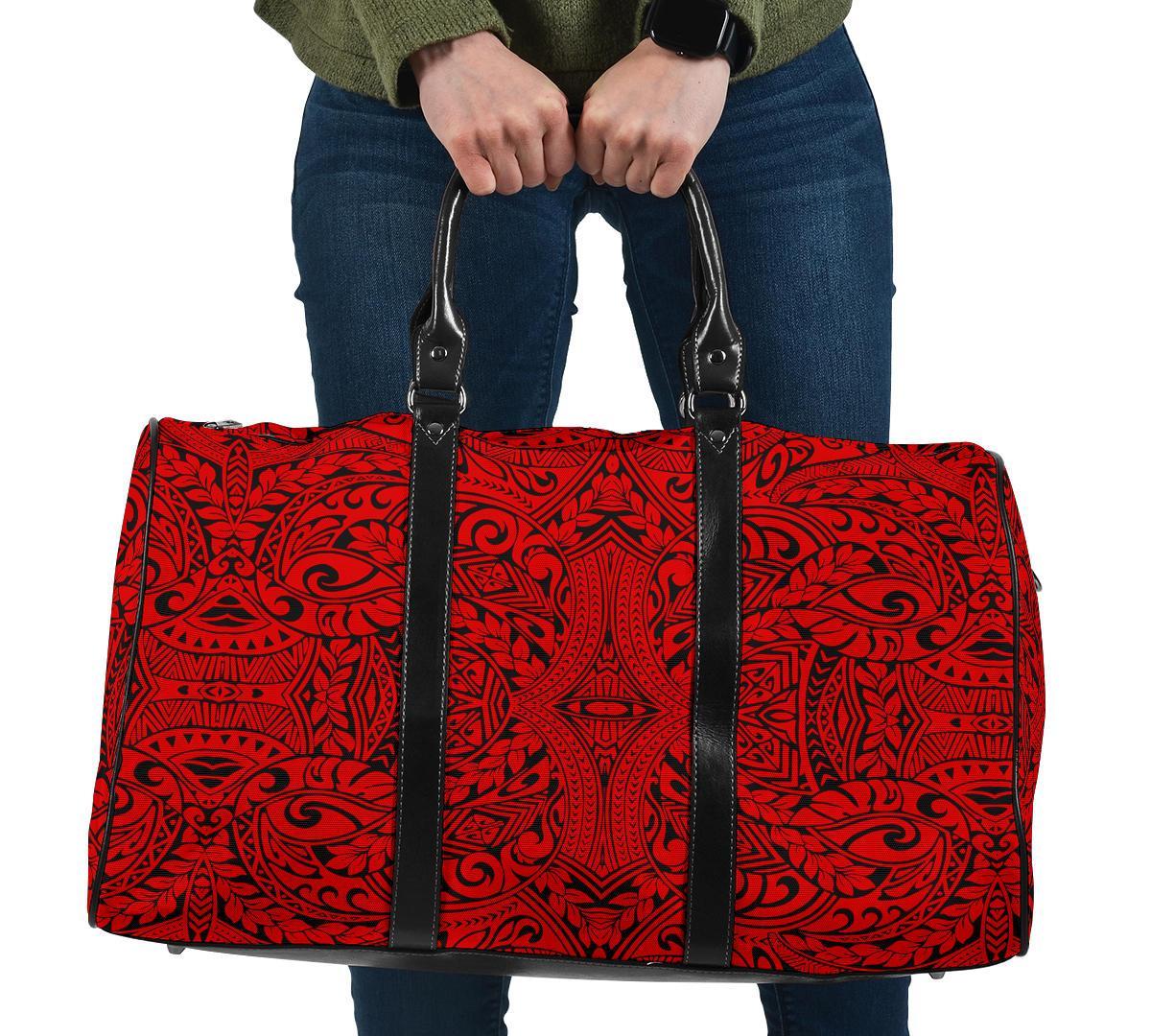 Polynesian Culture Red Hawaii Travel Bag Travel Bag One size Red - Polynesian Pride