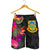 Tuvalu All Over Print Men's Shorts - Hibiscus Polynesian Pattern - Polynesian Pride