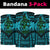 Polynesian Warrior Hula Girl Kanaka Hawaii Anchor Bandana 3 - Pack - AH - Blue - Polynesian Pride