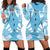 Fiji Hoodie Dress - Polynesian Tattoo Flag Black - Polynesian Pride