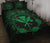 Hawaii Kanaka Turtle Hibiscus Polynesian Quilt Bed Set - Anthea Style Green - Polynesian Pride