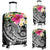 Polynesian Hawaii Luggage Covers - Summer Plumeria (Black) - Polynesian Pride