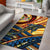 Fiji Area Rug - Dolphin Surfing Yellow - Polynesian Pride