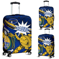 Nauru Rugby Luggage Covers Version Turtle Polynesian Blue - Polynesian Pride