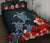 Hawaiian Quilt Bed Set - Hibiscus And Turtle Tattoo - Polynesian Pride