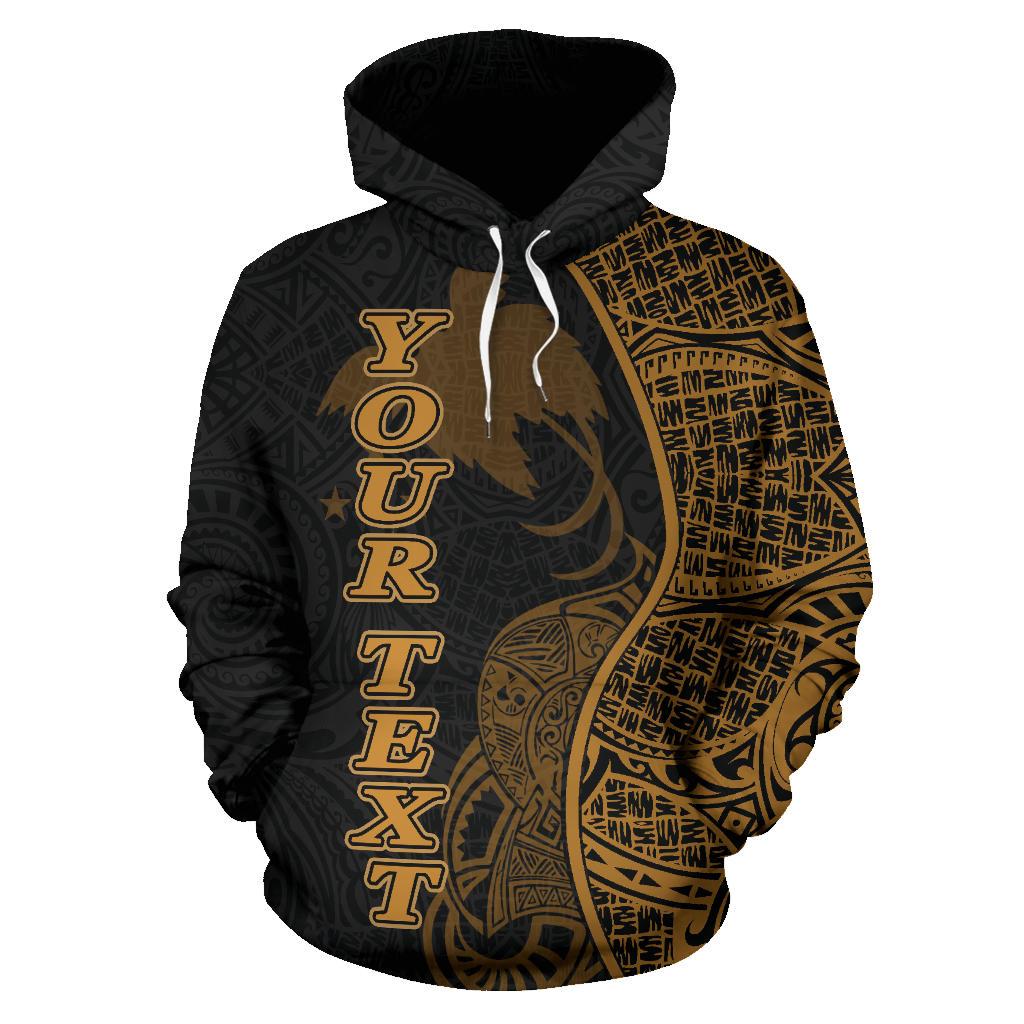 Papua New Guinea Polynesian Custom Hoodie Coconut Gold - Polynesian Pride