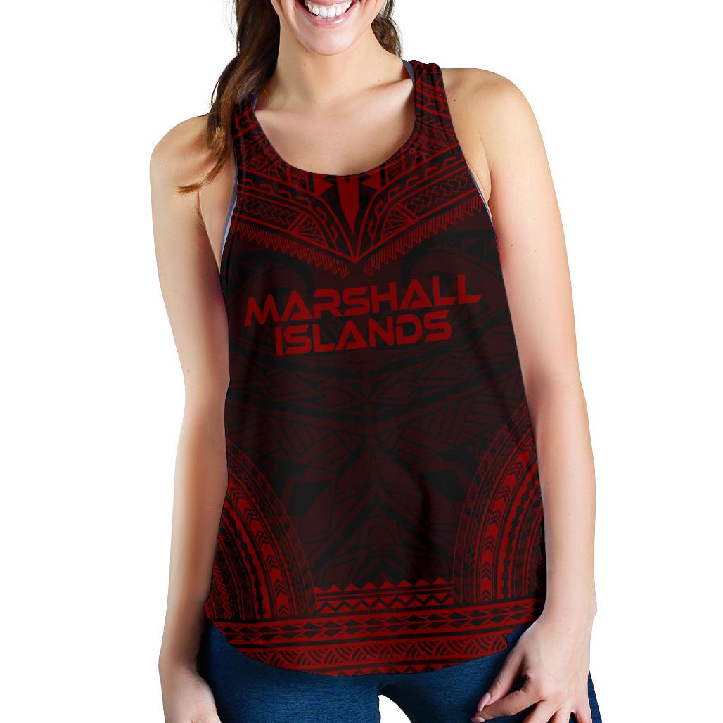 Marquesas Islands Women's Racerback Tank - Polynesian Chief Red Version Red - Polynesian Pride