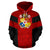 Tonga Polynesian Hoodie Tonga Coat of Arms Design - Polynesian Pride