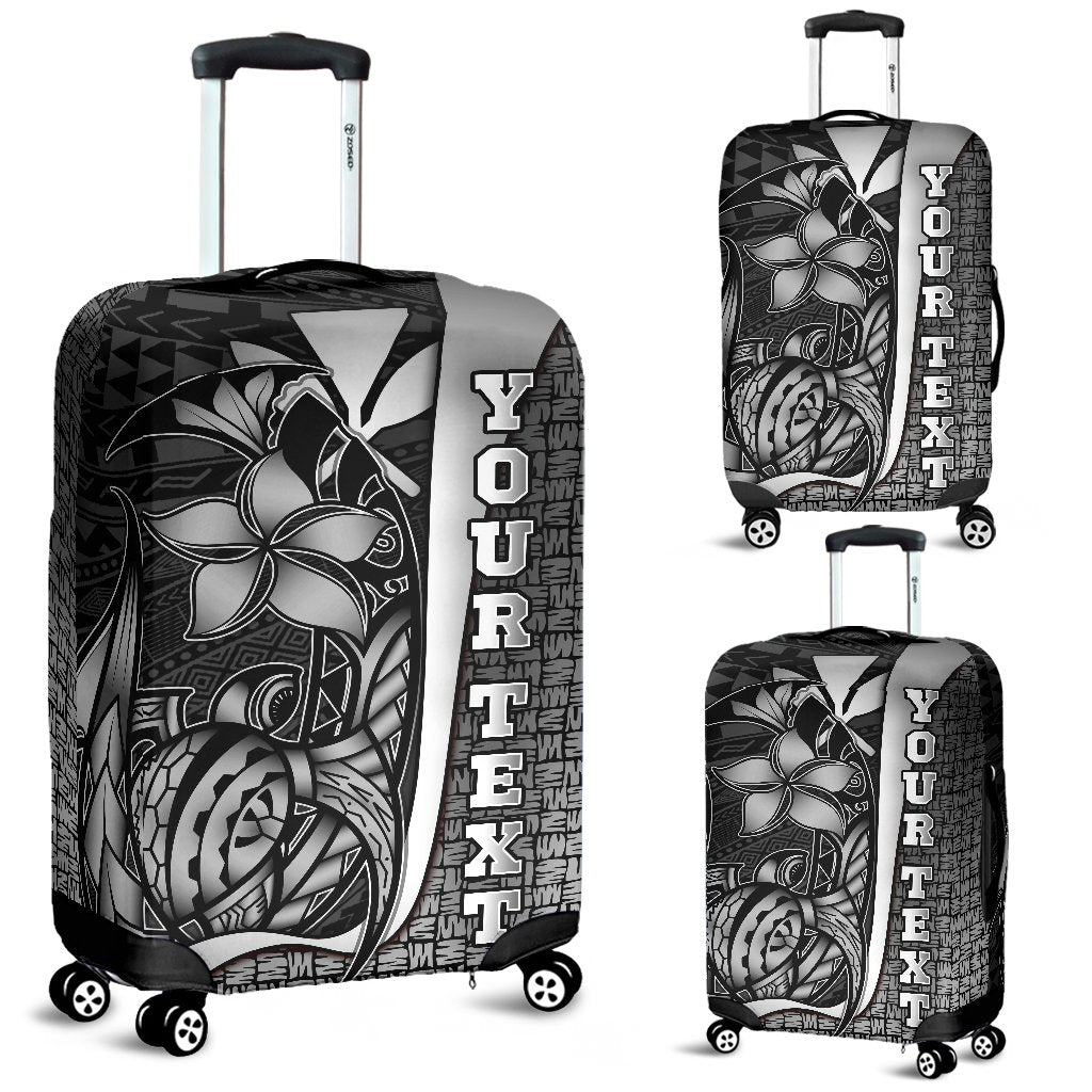 Polynesian Hawaii Custom Personalised Luggage Covers White - Turtle with Hook WHITE - Polynesian Pride