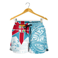 Fiji Polynesian Women's Shorts - Fiji Flag with Coat of Arms - Polynesian Pride