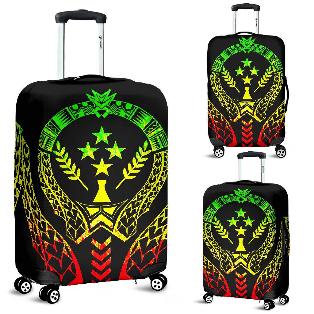 Kosrae Luggage Cover - Micronesian Tribal Reggae Mix - Polynesian Pride