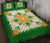 Hawaiian Quilt Bed Set Pineapple Pattern - Green - Polynesian Pride