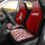 Hawaii Car Seat Covers - Polynesian Warriors Tattoo Fog Red Universal Fit Red - Polynesian Pride