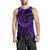 New Zealand Maori Mangopare Men Tank Top Polynesian - Purple Purple - Polynesian Pride