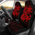 Hawaii Car Seat Covers - Red Kanaka Maoli Turtle Universal Fit Red - Polynesian Pride