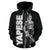 Yap Polynesian Zip up Hoodie Micronesia Yapese Warrior - Polynesian Pride