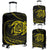 Hawaii Turtle Luggage Covers - Yellow - Frida Style Black - Polynesian Pride