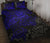 American Samoa Polynesian Quilt Bed Set - American Samoa Blue Seal Turtle Art - Polynesian Pride