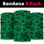 Polynesian Turtle Palm And Sea Pebbles Green Bandana 3 - Pack - Polynesian Pride