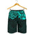 New Zealand All Over Print Men'S Shorts , Maori Polynesian Tattoo Turquoise Turquoise - Polynesian Pride