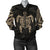 New Zealand Women Bomber Jacket , Maori Turtle Tattoo - Gold Black - Polynesian Pride