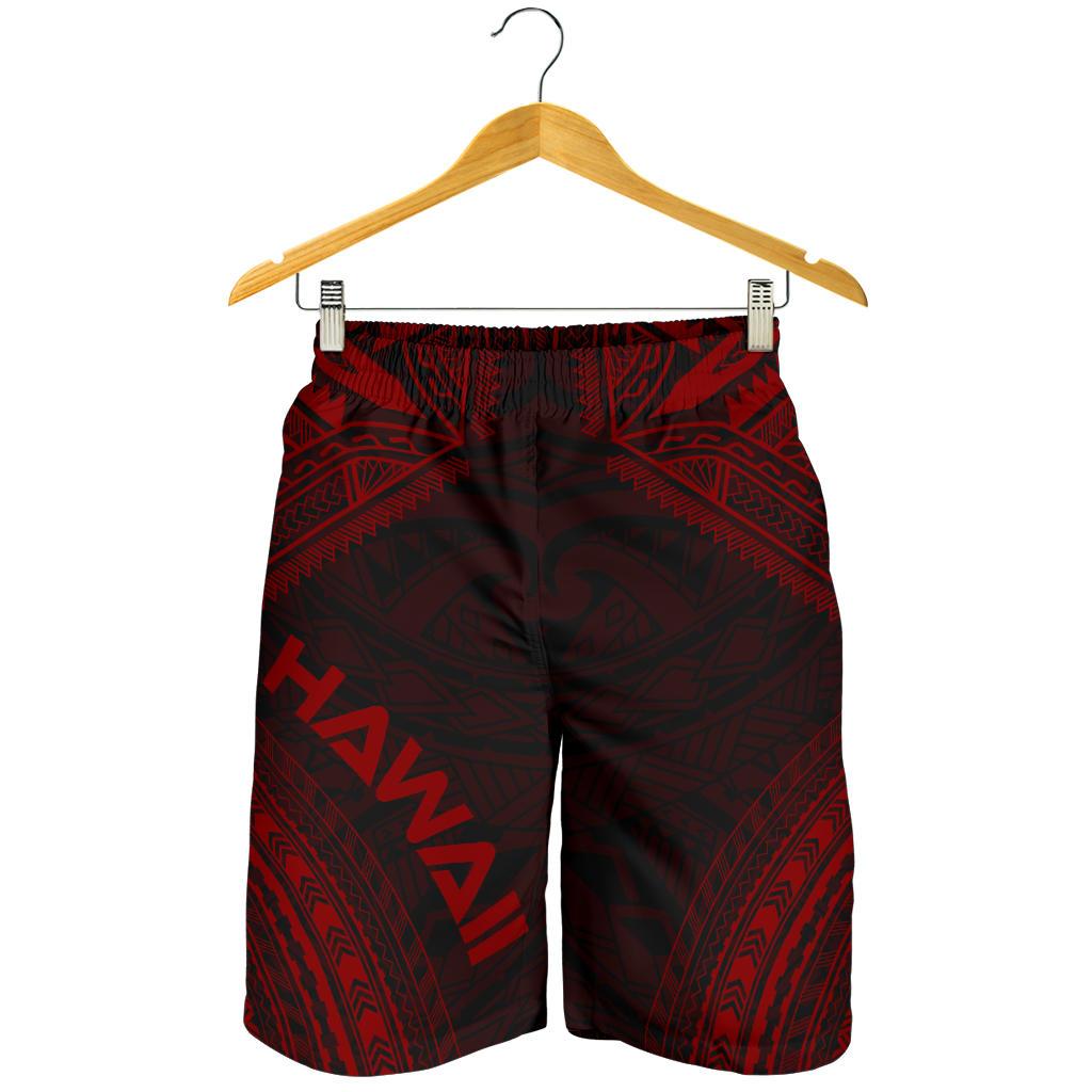 Hawaii Men's Shorts - Polynesian Chief Red Version - Polynesian Pride