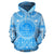 Palau ll Over Hoodie Palau Coat of rms Polynesian Flag Color Unisex Blue - Polynesian Pride