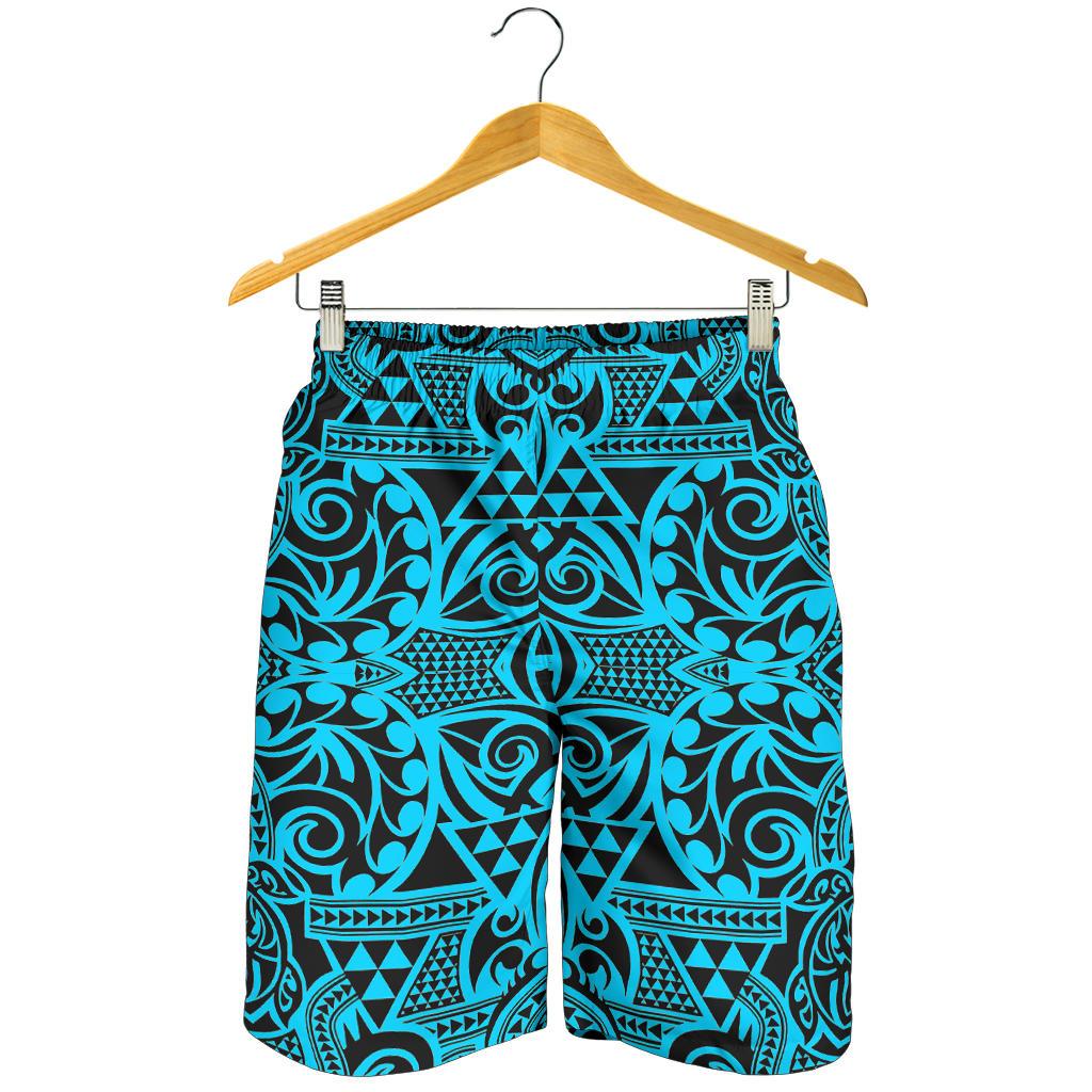 Polynesian Men's Shorts Grown Blue White - Polynesian Pride