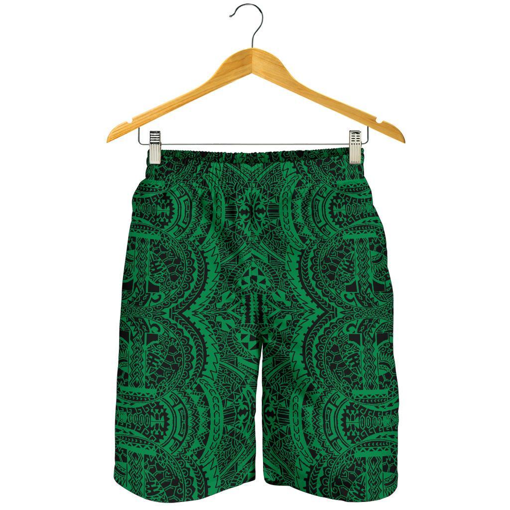Polynesian Symmetry Green Men's Short - Polynesian Pride