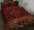 Polynesian Quilt Bed Set - Red Turtle Palm Black Version Red - Polynesian Pride