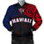 Hawaiian Kanaka Men's Bomber Jacket Flag Nation Black Demodern AH Black - Polynesian Pride