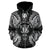 Niue Polynesian All Over Zip up Hoodie Map Black - Polynesian Pride