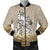 Maori Manaia The Blue Sea Men's Bomber Jacket, Golden Golden - Polynesian Pride