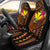 Hawaii Kanaka Maoli Car Seat Cover - Polynesian Hook And Hibiscus Universal Fit Dark Salmon - Polynesian Pride