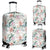 Tropical Pattern With Orchids, Leaves And Gold Chains Luggage Cover White - Polynesian Pride