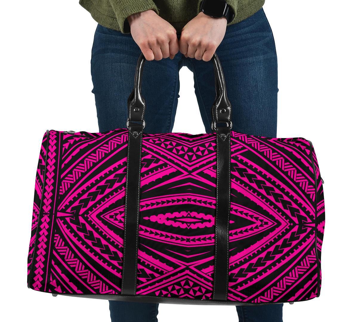 Polynesian Tatau Pink Hawaii Travel Bag Travel Bag One size Viloet - Polynesian Pride