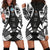 Guam Hoodie Dress - Polynesian Tattoo Black Black - Polynesian Pride