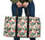 Hibiscus Plumeria Tropical Red Hawaii Travel Bag Travel Bag One size Black - Polynesian Pride